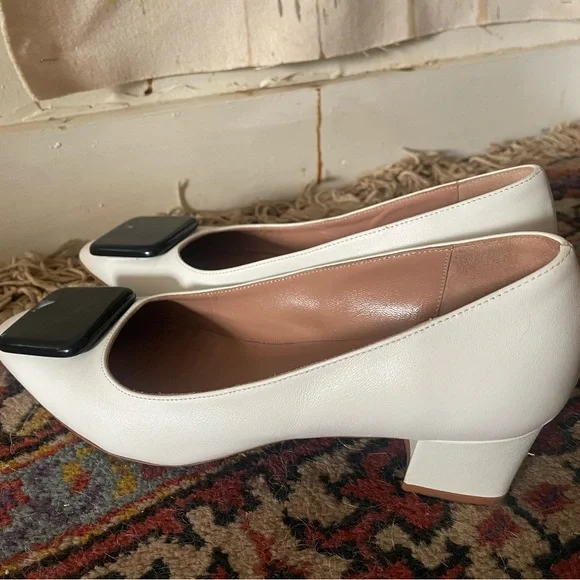 Maryam Nassir Zadeh White and Black Platform Shoes - Picture 5 of 7